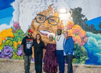 Azizza Davis Goines honored with vibrant new mural