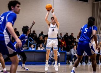 York Rallies Late to Top Johns Hopkins, 76-73