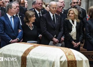 Dick Cheney: Bush lauds ex-vice-president as ‘thinker and listener’ at funeral