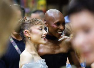 For Good’ premiere, is shielded by Cynthia Erivo