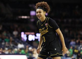 No. 18 Notre Dame star Hannah Hidalgo drops 44 points, NCAA record 16 steals in blowout win over Akron