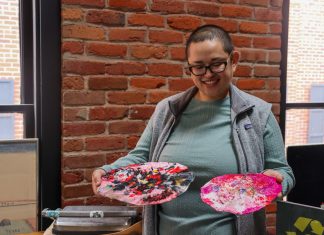A Sacramento artist is giving #2 plastic a new life