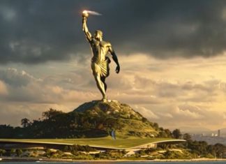 Major US city could have a 450ft high statue that would rival the Statue of Liberty and be modelled after ancient wonder