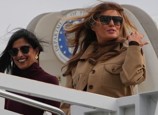 Melania Trump and Usha Vance visit North Carolina military families