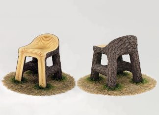 This Wood Chair Appears to Sprout From Grass, Where Art and Nature Converge