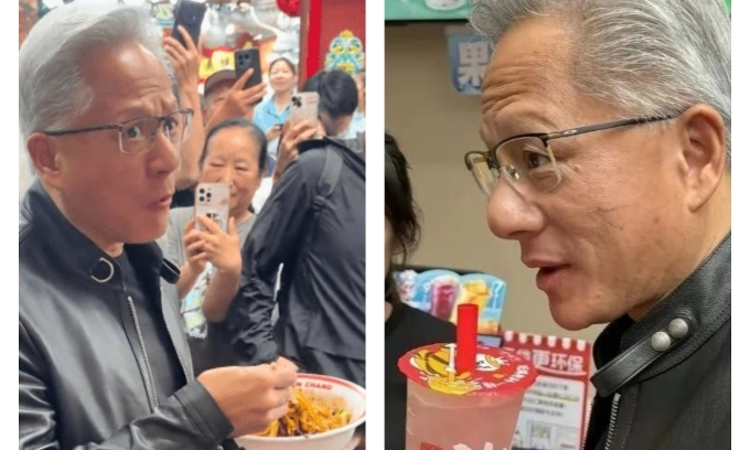 Zhajiangmian noodles, Mixue peach tea become hot trends after world’s seventh richest billionaire Jensen Huang’s visit Zhajiangmian noodles, Mixue peach tea become hot trends after world’s seventh richest billionaire Jensen Huang’s visit